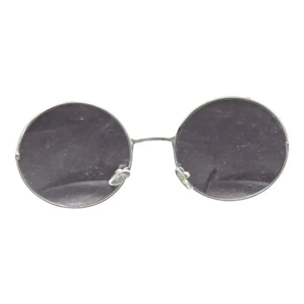 Round Hippie‎ Sunglasses Silver Purple UV Protection